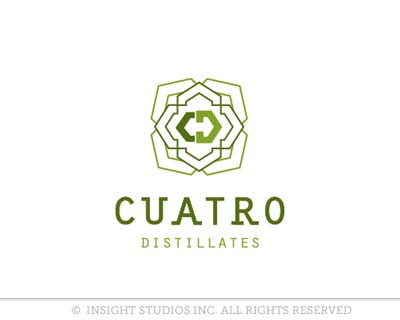 Cuatro logo design